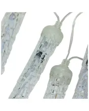 Northlight Set of 16 Dripping Transparent Icicle Snowfall Christmas Light Tubes