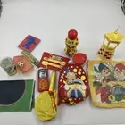 Bundle Of Vintage Noddy Themed Items Toys, Bubble Bath, Flannel