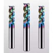 For Aluminum HRC55 Colorful Tungsten Steel Flat End Milling 1-20mm 3F CNC cutter