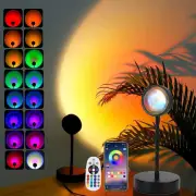 Sunset Lamp Projector Led Lights for Bedroom Night Light RGB Lights Sun Sunlight