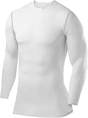 Boys PowerLayer Compression Base Layer/Baselayer Top Long Sleeve Under Shirt - Crew Neck
