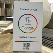Google Review Stand with NFC Technology - Personalized QR Code for Easy Customer Feedback - Boost Your Online Reputation - No Subscription Fees