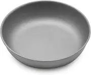 Daseeme Lightweight Titanium Plate Dinner Fruit Plate Pan Food Container for Outdoor Camping Hiking Backpacking Picnic BBQ