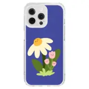 For iPhone 16 15 14 13 12 11 Pro Plus Shockproof Pixel Daisy Tulip Case Cover