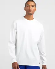 [Nike] Nike Men's Premium Essential Long Sleeve T-Shirt in White Size Medium M White