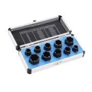 10pcs Nut Extractor Socket Impact Bolt Nut Screw Remover Tool Set Socket Wrench