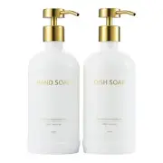Kitchen Soap Dispenser Set with Non-Slip Protective Silicone Pad,Hand Soap Di...