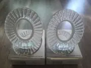 2x Circleware Oval Sea Shell Design Glass Picture Frame Made in Italy