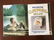 Original Vintage 1984 CAMEL Milds Cigarette Tobacco Print Ad Double Page