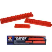 1/4" 3/8" 1/2" Drive Plastic Socket Tray Clip Organizer Holder Rack Rail