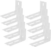 Generic 10pcs Curtain Accessories Portable Window Blinds Vertical Black Vertical Blinds Window Blinds Crown Clips Net Slat System Vertical Blinds Replacement Parts Kit Cord Bay White Metal