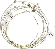 NOLITOY Musical Instrument Accessories 7pcs Harp Strings Steel Material Replacement for Harp Lovers