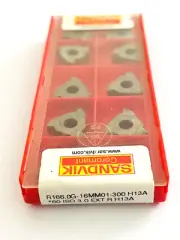 SANDVIK THREAD INSERT R166.0G-16MM01-300 H13A *60 ISO-3,0 EXT R H13A NEW 10 pcs