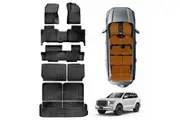 Floor Mats Boot Liner Set for GWM Tank 500 Tank500 2024-2025 All Weather Heavy Duty Cargo Kick Mats Back Seat Protector Cover