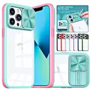 Shockproof Clear Case For iPhone 15 Pro Max 14 13 12 11 XS XR +Camera Lens Cover