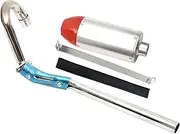 Tailpipe Muffler Motorcycle Exhaust Muffler Silencer Pipe Assembly Kit For XR CRF50 50cc 110cc 125cc Motocross exhaust tip(Red)
