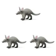 3x Schleich 2.8'' Aardvark Wildlife Animal Action Figure Kids/Children Toy 3-8y