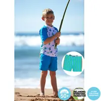在飛比找PChome24h購物優惠-澳洲鴨嘴獸兒童泳衣 防曬5分袖上衣+萊卡平口褲套組 仙人掌系