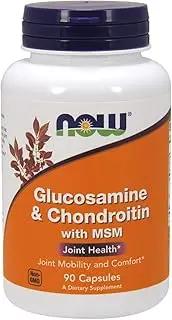 NOW Glucosamine & Chondroitin with MSM,90 Capsules