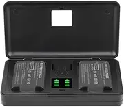 DMW-BCF10E (1200mAh) Battery Charger (Including Tow Batteries) Compatible with Panasonic FS6 FS7 FS15 FS25 TS1 FX580 FT1 FX68 F3GK FX60 FX75 FS62 LS85 FX66 FH1GH FH3GK S1 S3 Cameras