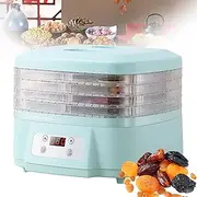 Generic Food Dehydrator Machine, 6-Tray, 360° Airflow, Adjustable Temp 35-70°C & 48H Timer, Stainless Steel, Rectangular Prism, For Candy, Snacks, Beef, Fruit, Meat, Vegetables