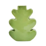 Urban Products Alice Leaf Themed Retro Style Home Decor Vase Green 18cm