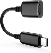 TechMatte USB C Male to Lightning Female Audio Jack Adapter for iPhone 15 Series, Type C to Lightning Headphone Adapter with Smart DAC Chip Supports Hi-Fi Audio Quality [Charging not Supported]