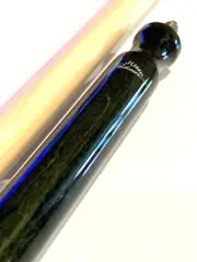PECHAUER GREEN STAIN JUMP CUE NEW STYLE PILOTED JOINT G10 TIP BRASS FERRULE