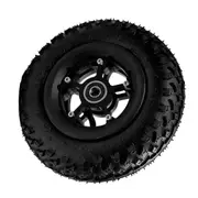 Front Wheel 8 Inch 200X50 Pneumatic Tires for Electric Skateboard Damping Cross Country Skateboard T Black