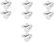 [LIFKOME] 4sets 4sets Magnetic Tie Clip Markless Tie Clip Magnetic Stylus Tape Tie Clip Collar Tie Clip Rod Support Screws Car Stickers Stickers Fixed Buckle Tie Clip Silver Steel 2pairs*4