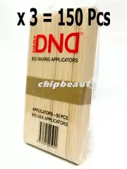 150 Pcs DND Big Wax Applicators for Waxing Hair Removal Wood Sticks 6" x 3/4"