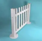 PVC Picket Fence White Temporary 1740mm wide Posts Portable Fencing Events Cafe