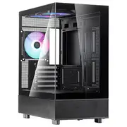 SilverStone LD04 M-ATX Panoramic Tempered Glass View Case Black
