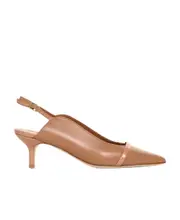 Pointed high-heeled sandals 37.5 Nude