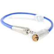 Kondor Blue Mini XLR to 3.5mm Gold Stereo Mini Plug for Lav Mics and BMPCC 4K/6K