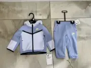Nike Tech Fleece Tracksuit Infants Toddlers Baby Blue Hoodie Pants Set 9 Months✅