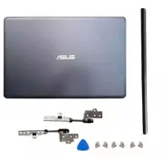 New for Asus VivoBook S510 X510 510U 15.6"Gray LCD Back Cover+Hinges+Hinge Cover