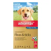 Advantix For Extra Large Dogs Over 25kg Blue 6 Pack