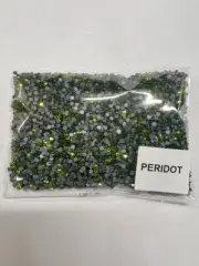 7200 PCs Peridot Size ss10 glass rhinestones flatback hotfix