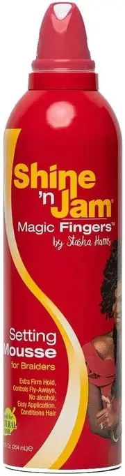 Shine 'n Jam Magic Fingers For Braiders Setting Mousse 354mL (12oz)