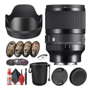 Sigma 50mm f/1.4 DG DN Art Lens for Sony E (315965) Bundle Including: Lens