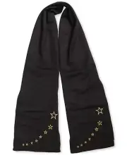 MSRP $49 Jenni Embroidered Scarf Black Size OSFA