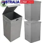 3Pcs Folding Laundry Hamper Washing Cloth Basket Storage Box With Lid 40*40*63cm