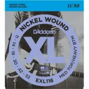 3 Pack of D'Addario EXL116 Electric Guitar Strings XL Nickel Wound 11-52 Medium