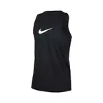 NIKE 男運動背心-無袖上衣 慢跑 路跑 訓練 大LOGO DRI-FIT BV9388-010 黑白