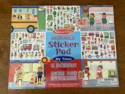 Melissa & Doug Reusable Sticker Pad My Town 5 Scenes 200 Stickers NEW Sealed
