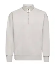 half-zip sweatshirt S,XL,M Light gray mixed colors