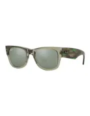 [Ray-Ban] Mega Wayfarer Sunglasses in Transparent Green