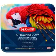 Derwent Chromaflow Coloured Pencils Tin 48 Pack