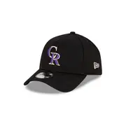 Colorado Rockies MLB Essentials Black OTC 9FORTY A-Frame Snapback